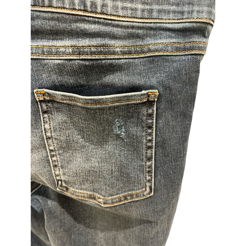 Spanx-Distressed Denim Legging Pull On Jeans Medium Wash XS Stretch New - Picture 4 of 6